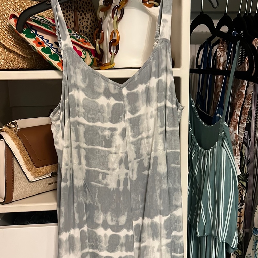 Tie dye flowy jumpsuit